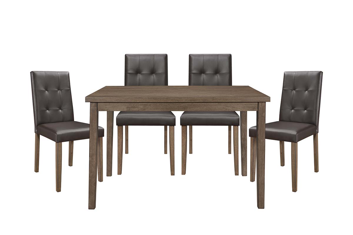 Leah 5pc Dining Table Set